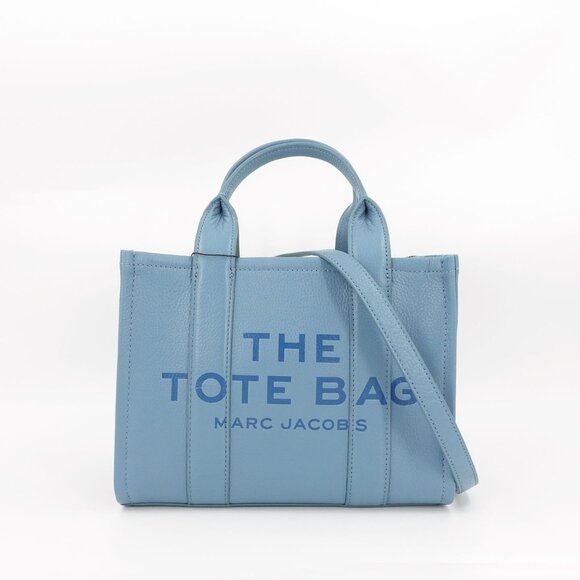 Marc Jacobs Women's The Small Leather Tote Bag Blue OS - Picture 2 of 12